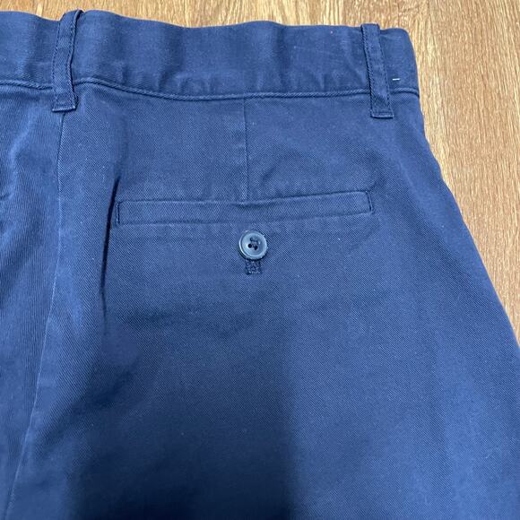 Crewcuts Boys Solid Navy Blue Chino Shorts Adjustable Waist Size 12 Large - Picture 3 of 7